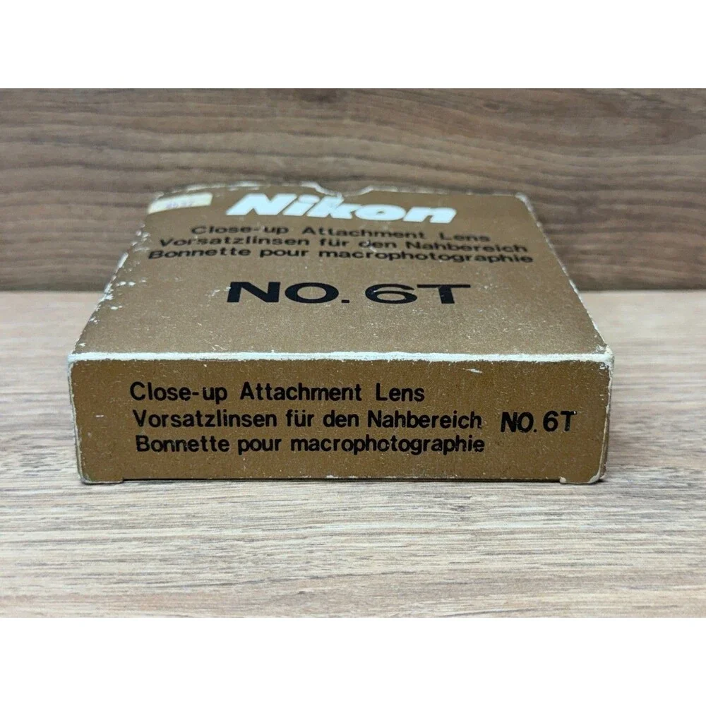Nikon No. 6T 62mm Close-Up Attachment Lens Filter Macro Japan w/ Box Case Manual